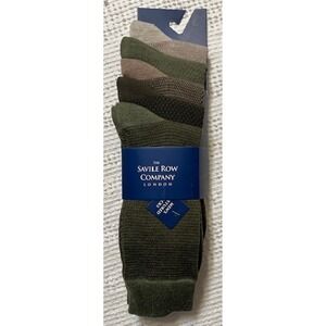 The Savile Row Men's Textured Socks - Size 8-12 - 5 pair - New